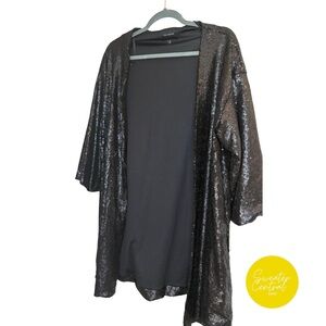 The Limited Black Sequin Top